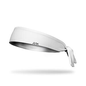 Junk Brands Flex Tie Headband O/S New $18 Super Chill White Lightweight Wicking